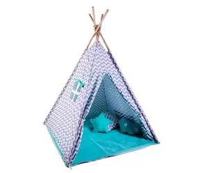 G21 TEEPEE Jezerní království tyrkysová / Dětský stan / Pro hraní doma i na zahradě