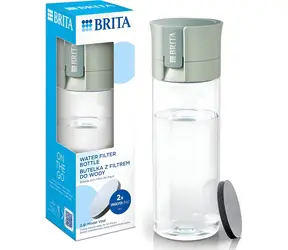 Brita Fill&Go Vital zelená / Filtrační láhev / 0,6 l / 2x filtr MicroDisc / bez BPA