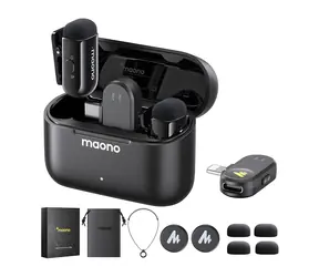 Maono WM622 PBC2 / Bezdrátový mikrofonní systém / MFi / Lightning + USB-C / iOS 18 / až 100 m