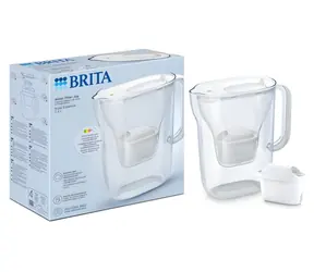 Brita Style Essential bílá / Filtrační konvice / MAXTRA Pro Pure Performance / nádržka 2,4 l / filtrovaná voda 1,4 l