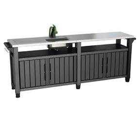 Keter Grilovací stolek UNITY Chef 415 l grafit / Grilovací stolek / Objem 415 l