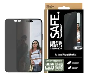 PanzerGlass SAFE / Ochranné sklo / Apple iPhone 16 Pro Max / Privacy / Ultra-Wide Fit