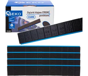 GEKO Vyvažovací závaží XTREME černá / Samolepicí / 12x5g / 100 ks / 6 kg