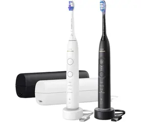 Philips Sonicare 7100 HX7429/02 (2ks) černá/bílá / 2x Sonický zubní kartáček / Bluetooth / výdrž 504 h