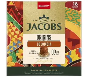 Jacobs Origins Colombia Nespresso 18 ks / Kapslová káva