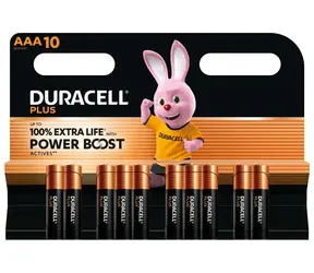 Duracell Plus Boost MN2400 / Baterie / AAA / alkalické / 1,5 V / 10 ks