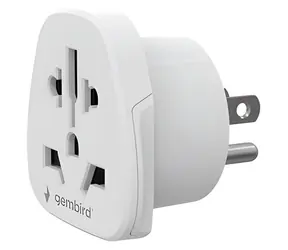 Gembird A-AC-USMINTF / Cestovní adaptér zástrčky / World - US / 10 A