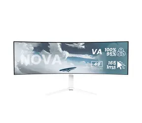 49" Arozzi Nova bílá / Monitor / VA / 5120×1440 / 165Hz / 1500R / HDR10