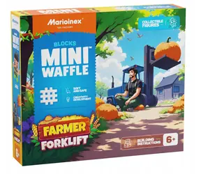 MARIOINEX Stavebnice Waffle Farmer - Vysokozdvižný vozík / 50 dílků