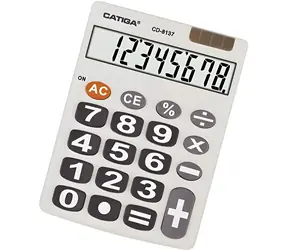 Catiga 8137 / Kalkulačka / stolní / 8místý displej / solární a baterie G10