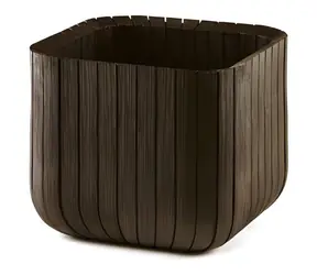 Keter Cube Planter M Whiskey hnědý / Květináč / Plast