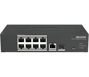 Hikvision DS-3T1310P-SI/HS / Switch / 8x 100 Mb/s PoE / 1x Gb RJ45 / 1x Gb SFP / 110 W