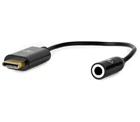 Nedis USB-C audio adaptér černý / Adaptér / USB-C zástrčka - 3,5 mm jack + USB-C zásuvka / 15 cm / box
