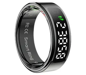 Colmi R12 vel. 7 17,9mm černá / Chytrý prsten / LED displej / Bluetooth 5.0 / 1ATM / výdrž 3-5 dní