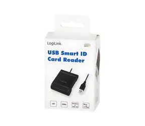 LogiLink CR0047 černá / Čtečka čipových karet / USB 2.0