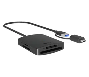 Icy Box IB-CR302-CU3 černá / Externí čtečka paměťových karet / 4v1 / USB-A & USB-C 3.2 Gen 1
