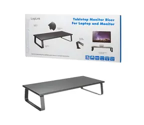 LogiLink BP0065 černá / Podstavec pro monitor / 600 mm / do 20 kg