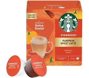 Starbucks Dolce Gusto Pumpkin Spice Latte 12 ks / Kapslová káva / 6 porcí