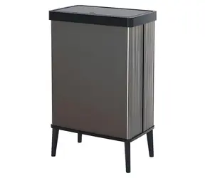 Curver Verto High 54 l šedá / Odpadkový koš / S víkem / Recyklovaný materiál
