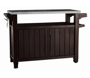 Keter UNITY XL 207L hnědý / Grilovací stolek / úložný prostor 207 l