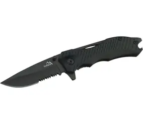 CATTARA Nůž zavírací RAW / délka 19,4 cm / nerezová ocel SS420 / pojistka / otvírák lahví