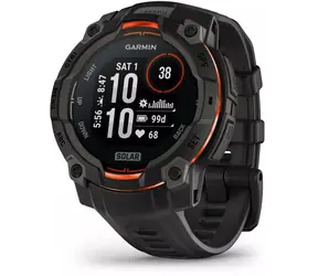 Garmin Instinct 3 Solar 45mm černá / Chytré hodinky / GPS / BT / 10 ATM / solární dobíjení