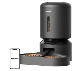 PETLIBRO Dávkovač krmiva Granary černá / Dvojitá miska / WiFi / 5 l