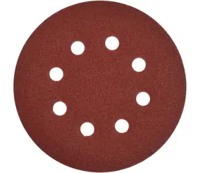 Geko Brusný disk 125 mm / Brusný papír / Zrnitost P220 / 8 otvorů / 50 ks