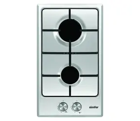 Simfer H3.200.VGRIM nerez / Plynová varná deska / šířka 30 cm / 2 hořáky / mechanické ovládání