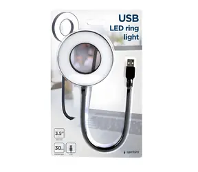 Gembird NL-LEDRING-01 / LED kroužkové světlo / USB napájení