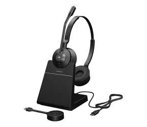 Jabra Engage 55 SE MS Stereo černá / Bezdrátová náhlavní souprava / mikrofon / DECT / USB-C / Link 400c stand