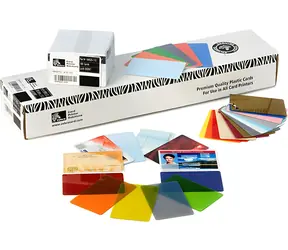 ZEBRA klasické plastové karty 500 ks (104523-215) / PVC / 15 mil (0,38 mm) / bílá