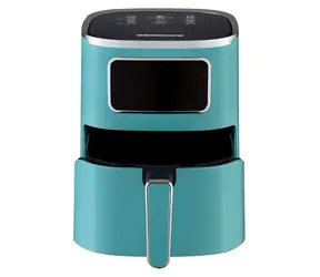 Heinrichs HFR 8216 zelená / Horkovzdušná fritéza / 1450 W / 5 l / 6 programů / 80-200 °C
