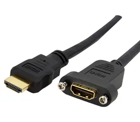 StarTech HDMI panelový kabel černá / Kabel HDMI / HDMI-HDMI / 0,9 m / 120 Hz