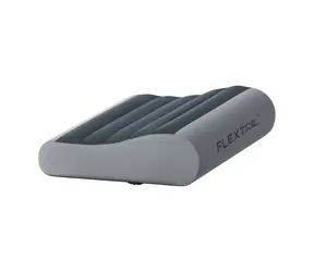 FLEXTAIL Nafukovací polštář Zero Pillow šedá / paměťová pěna / TPU vzduchová komora / 3-5 nádechů / 150 g
