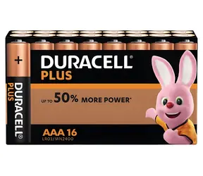 Duracell Plus Power Boost MN2400 / Baterie / AAA (LR03) / Alkalická / 1,5 V / 16 ks