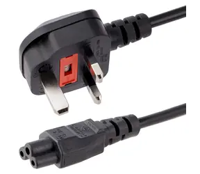 StarTech Power Cord UK BS1363 - C5 černá / Napájecí kabel / 1 m / 250 V / 2,5 A