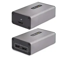 StarTech USB 3.0 extender po optickém vlákně / Extender / vysílač a přijímač / 2x USB-A