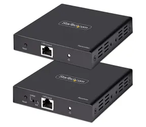 StarTech HDMI extender Cat6 černá / Extender videosignálu / 4K 60Hz / HDR / 7.1 audio / vysílač a přijímač