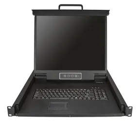 StarTech 1U 19" LCD KVM konzole / KVM konzole / VGA / 1280x1024 / 19" rack / černá
