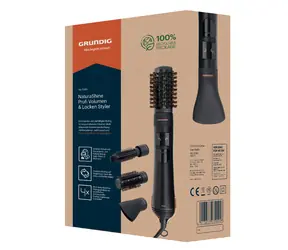 Grundig HS 7080 černá, růžové zlato / Kartáč na horký vzduch / 1000 W
