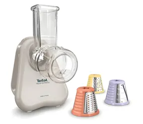 Tefal Fresh Express DN853BE0 krémová / Elektrický kráječ na zeleninu / 150 W / 3 nástavce