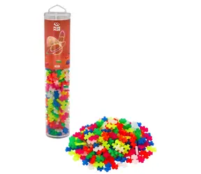 PLUS-PLUS Stavebnice Neon mix / 240 dílků / Tuba