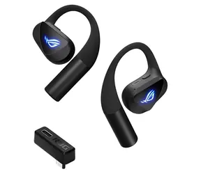 ASUS ROG Cetra Open Wireless černá / Bezdrátová sluchátka do uší / mikrofon / Bluetooth 6.0 / RGB / 16h výdrž