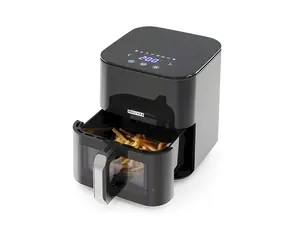Melissa Digitální horkovzdušná fritéza XL černá / Horkovzdušná fritéza / 5 l / 8 programů / 60minutový časovač