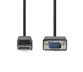 Nedis DisplayPort - VGA kabel černá 2 m / Kabel / DisplayPort - VGA (D-Sub) / max. 1080p