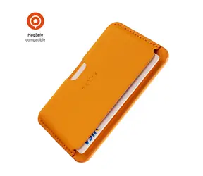 FIXED MagWallet Slim oranžová / Peněženka / MagSafe / RFID ochrana / 3 karty