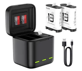 Telesin S0-BCG-10-TGP / Nabíječka baterií / 3 kanály / pro GoPro Hero 13 Black / USB-C