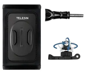 Telesin GP-BPM-005 / Držák na batoh / 360° otočný J-háček / Pro sportovní kamery
