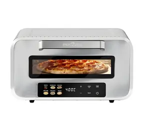 ProfiCook PC-PO 1323 nerezová / Pec na pizzu / 2100W / průměr 31,5 cm / 400°C / Dotykový displej